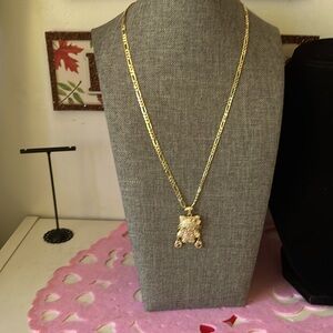 Cadena 14 k gold plated Hello kitty